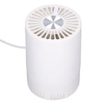 Desktop Air Purifier Intelligent USB Powered Ultra Quiet Negative Ion Air Purifier for Home Travel CarWhite