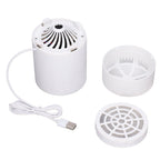 Desktop Air Purifier Intelligent USB Powered Ultra Quiet Negative Ion Air Purifier for Home Travel CarWhite