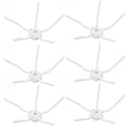 6PCS Robot Vacuum Cleaner Side Brush Silicone Sweeper Side Brush Replacement for Xiaomi Roborock S7 White
