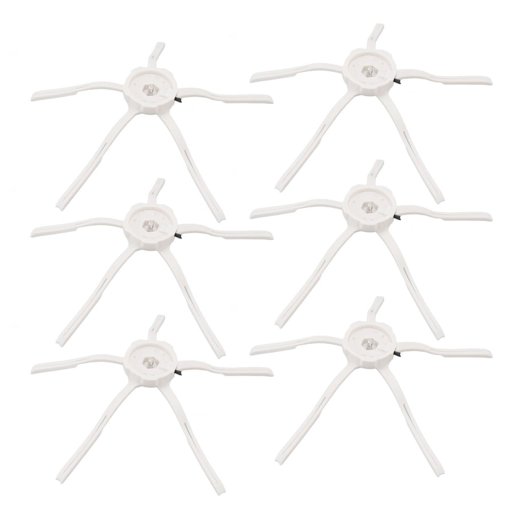 6PCS Robot Vacuum Cleaner Side Brush Silicone Sweeper Side Brush Replacement for Xiaomi Roborock S7 White