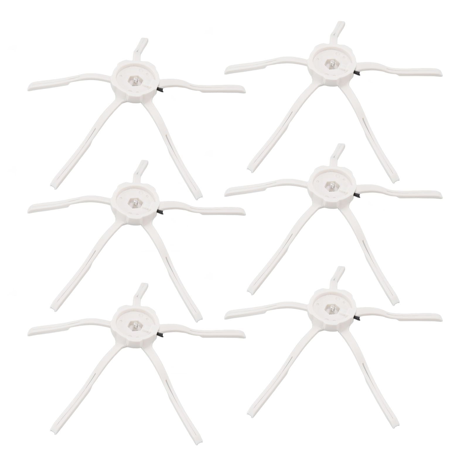 6PCS Robot Vacuum Cleaner Side Brush Silicone Sweeper Side Brush Replacement for Xiaomi Roborock S7 White