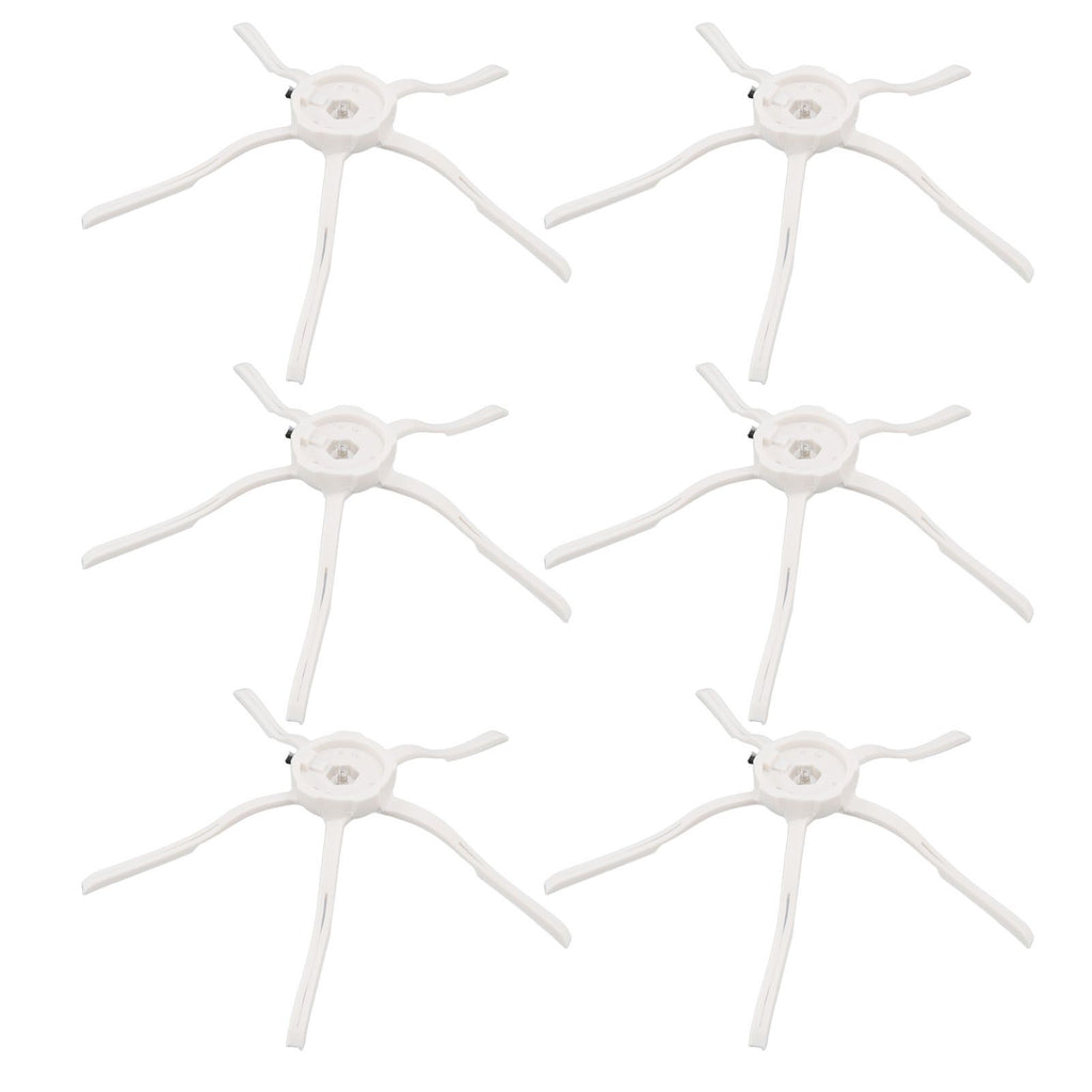 6PCS Robot Vacuum Cleaner Side Brush Silicone Sweeper Side Brush Replacement for Xiaomi Roborock S7 White