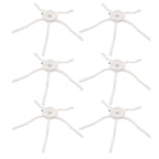 6PCS Robot Vacuum Cleaner Side Brush Silicone Sweeper Side Brush Replacement for Xiaomi Roborock S7 White