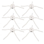 6PCS Robot Vacuum Cleaner Side Brush Silicone Sweeper Side Brush Replacement for Xiaomi Roborock S7 White