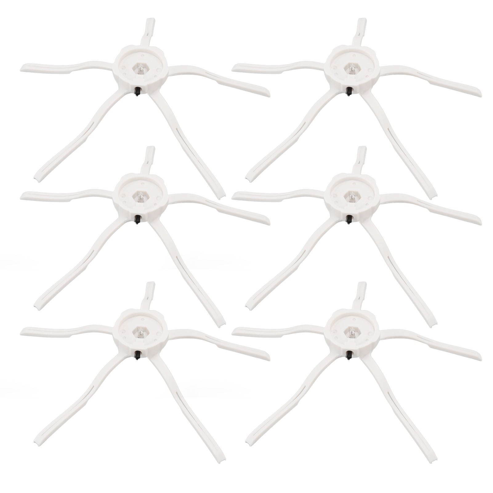 6PCS Robot Vacuum Cleaner Side Brush Silicone Sweeper Side Brush Replacement for Xiaomi Roborock S7 White