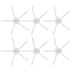 6PCS Robot Vacuum Cleaner Side Brush Silicone Sweeper Side Brush Replacement for Xiaomi Roborock S7 White