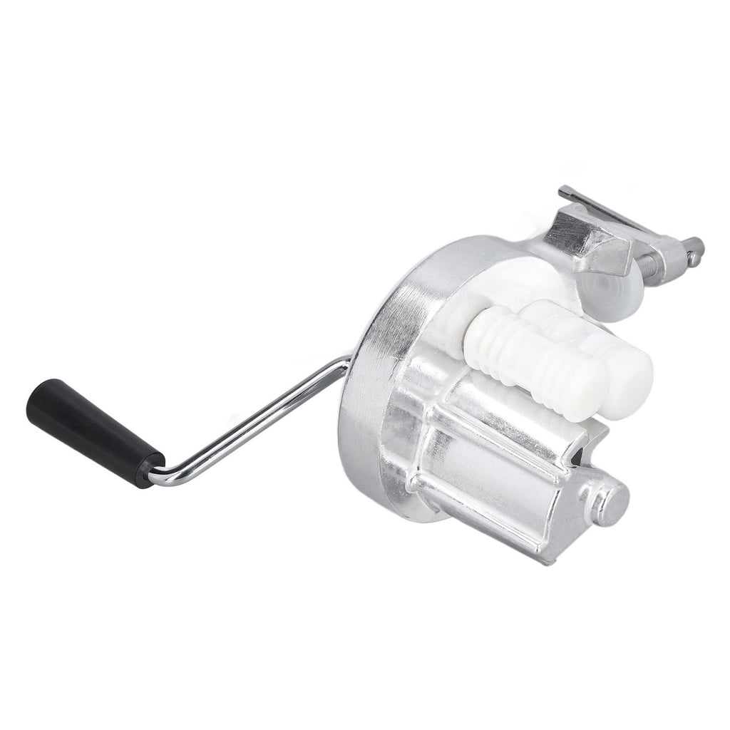 Manual Macaroni Maker Aluminium Alloy Silver Portable Hand Cranking Noodles Pressing Machine for Kitchen Restaurant
