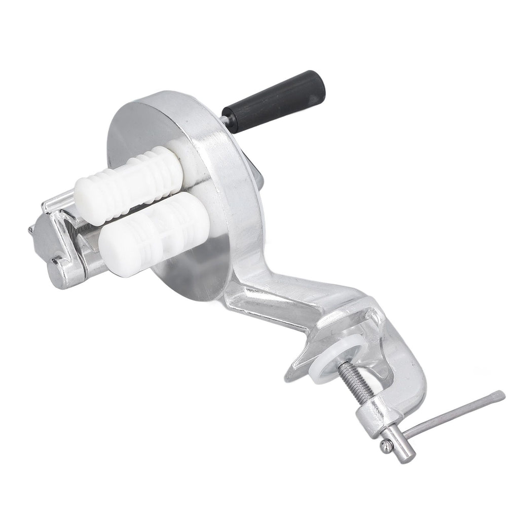 Manual Macaroni Maker Aluminium Alloy Silver Portable Hand Cranking Noodles Pressing Machine for Kitchen Restaurant