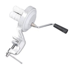 Manual Macaroni Maker Aluminium Alloy Silver Portable Hand Cranking Noodles Pressing Machine for Kitchen Restaurant