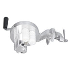 Manual Macaroni Maker Aluminium Alloy Silver Portable Hand Cranking Noodles Pressing Machine for Kitchen Restaurant