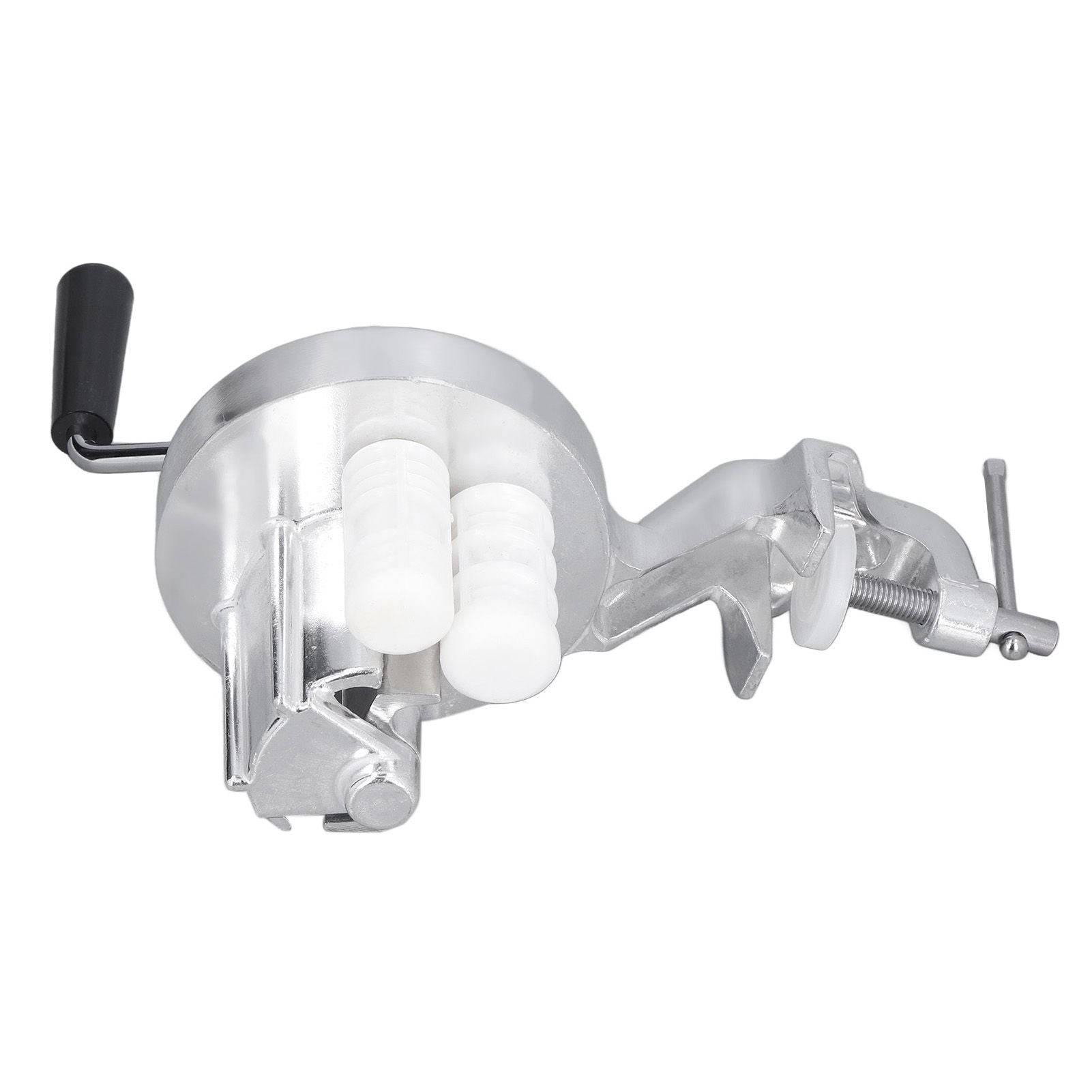 Manual Macaroni Maker Aluminium Alloy Silver Portable Hand Cranking Noodles Pressing Machine for Kitchen Restaurant