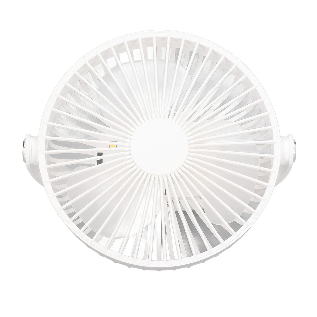 Electric Fan 3 Speeds 360 Degree Adjustable USB Rechargeable Portable Camping Fan with Night Light for Dormitory Camping