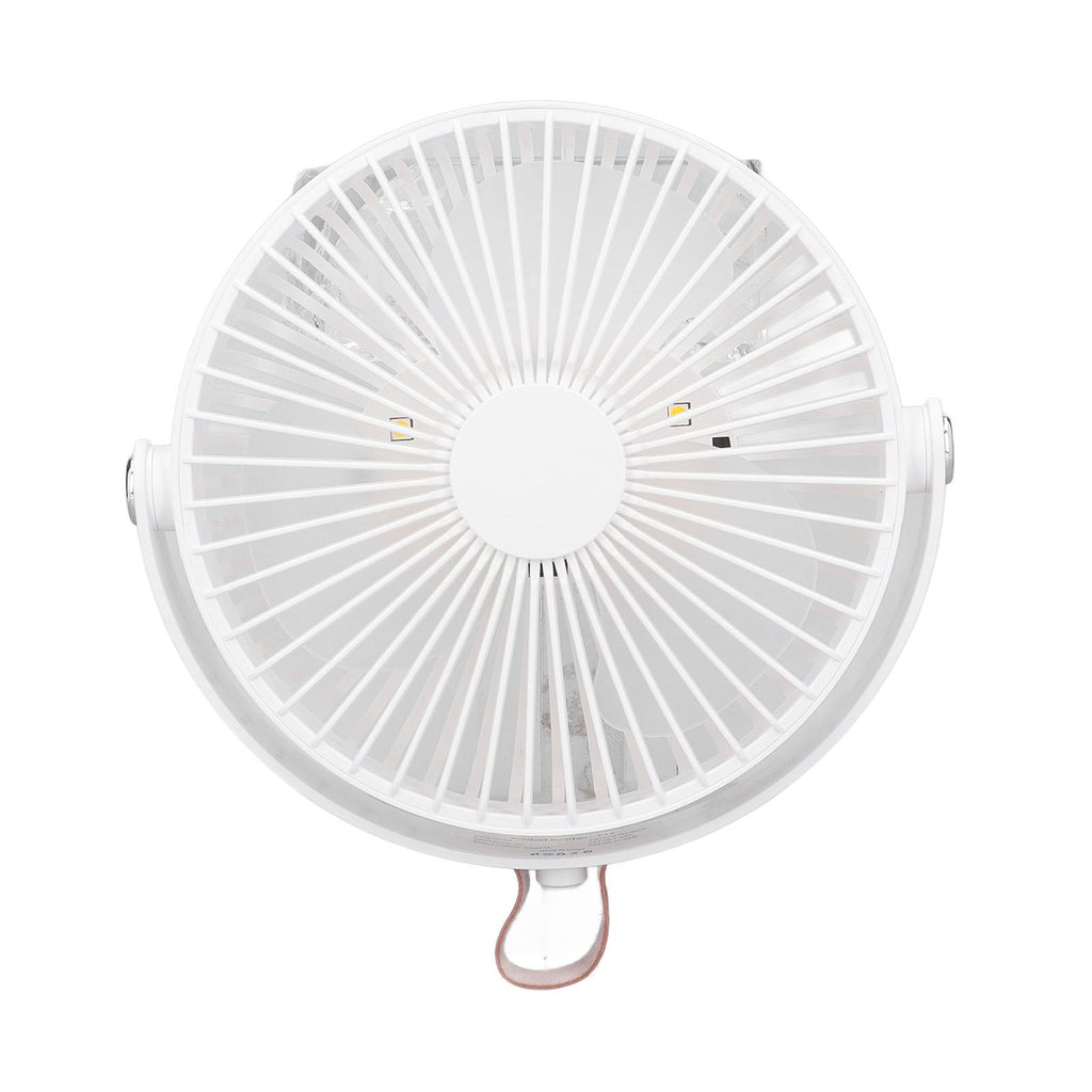 Electric Fan 3 Speeds 360 Degree Adjustable USB Rechargeable Portable Camping Fan with Night Light for Dormitory Camping
