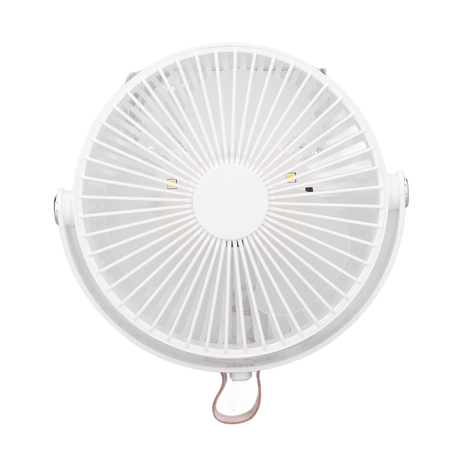 Electric Fan 3 Speeds 360 Degree Adjustable USB Rechargeable Portable Camping Fan with Night Light for Dormitory Camping