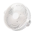 Electric Fan 3 Speeds 360 Degree Adjustable USB Rechargeable Portable Camping Fan with Night Light for Dormitory Camping