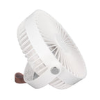 Electric Fan 3 Speeds 360 Degree Adjustable USB Rechargeable Portable Camping Fan with Night Light for Dormitory Camping