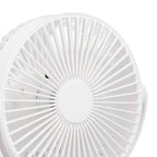 Electric Fan 3 Speeds 360 Degree Adjustable USB Rechargeable Portable Camping Fan with Night Light for Dormitory Camping