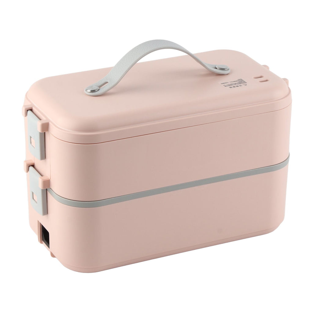 Electric Lunch Box Plug in Double Layer Stainless Steel Steaming Insulation Portable Food Warmer 300W 220V CN Plug