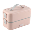 Electric Lunch Box Plug in Double Layer Stainless Steel Steaming Insulation Portable Food Warmer 300W 220V CN Plug