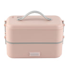 Electric Lunch Box Plug in Double Layer Stainless Steel Steaming Insulation Portable Food Warmer 300W 220V CN Plug