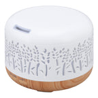 Desktop Humidifier 300ml Wood Grain Design Low Noise Aromatherapy Humidifier with LED Color Light 100‑240V AU Plug
