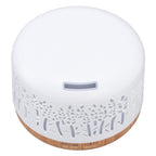 Desktop Humidifier 300ml Wood Grain Design Low Noise Aromatherapy Humidifier with LED Color Light 100‑240V AU Plug