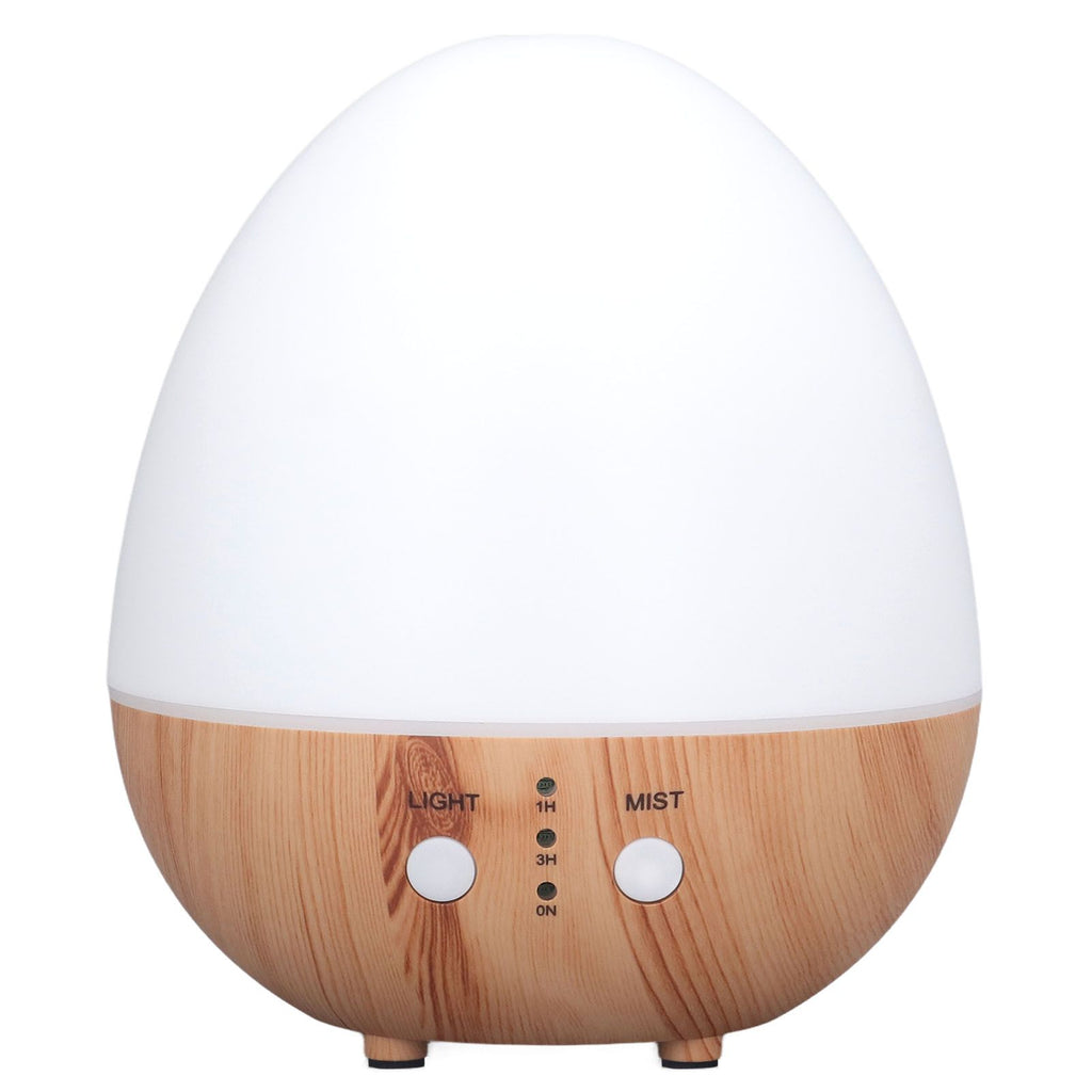 250ml Essential Oil Diffuser Automatic Shut Off 35db Low Noise USB Powered Wooden Humidifier with Night Light for Bedroom