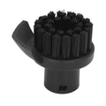 Steam Cleaner Round Brush Black Hard Bristles Cleaning Brush Replacement with Scraper for Karcher SC1 SC2 SC3