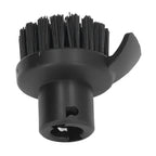 Steam Cleaner Round Brush Black Hard Bristles Cleaning Brush Replacement with Scraper for Karcher SC1 SC2 SC3