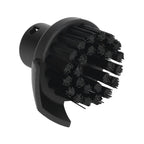 Steam Cleaner Round Brush Black Hard Bristles Cleaning Brush Replacement with Scraper for Karcher SC1 SC2 SC3