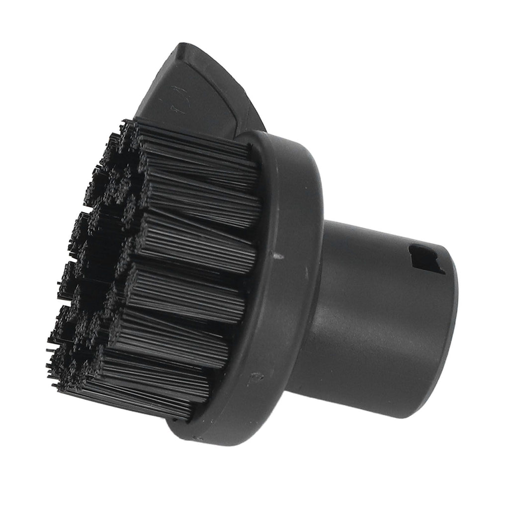 Steam Cleaner Round Brush Black Hard Bristles Cleaning Brush Replacement with Scraper for Karcher SC1 SC2 SC3