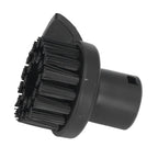 Steam Cleaner Round Brush Black Hard Bristles Cleaning Brush Replacement with Scraper for Karcher SC1 SC2 SC3