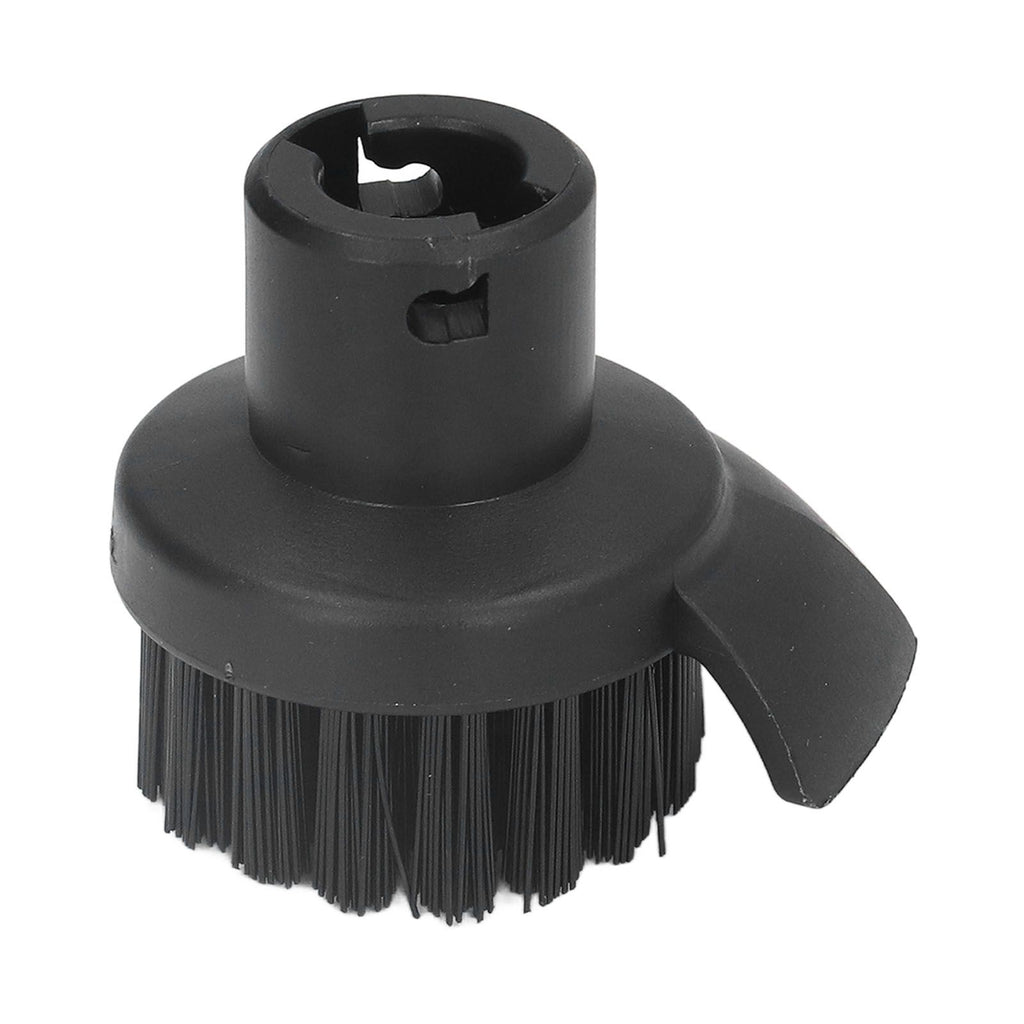 Steam Cleaner Round Brush Black Hard Bristles Cleaning Brush Replacement with Scraper for Karcher SC1 SC2 SC3