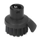 Steam Cleaner Round Brush Black Hard Bristles Cleaning Brush Replacement with Scraper for Karcher SC1 SC2 SC3