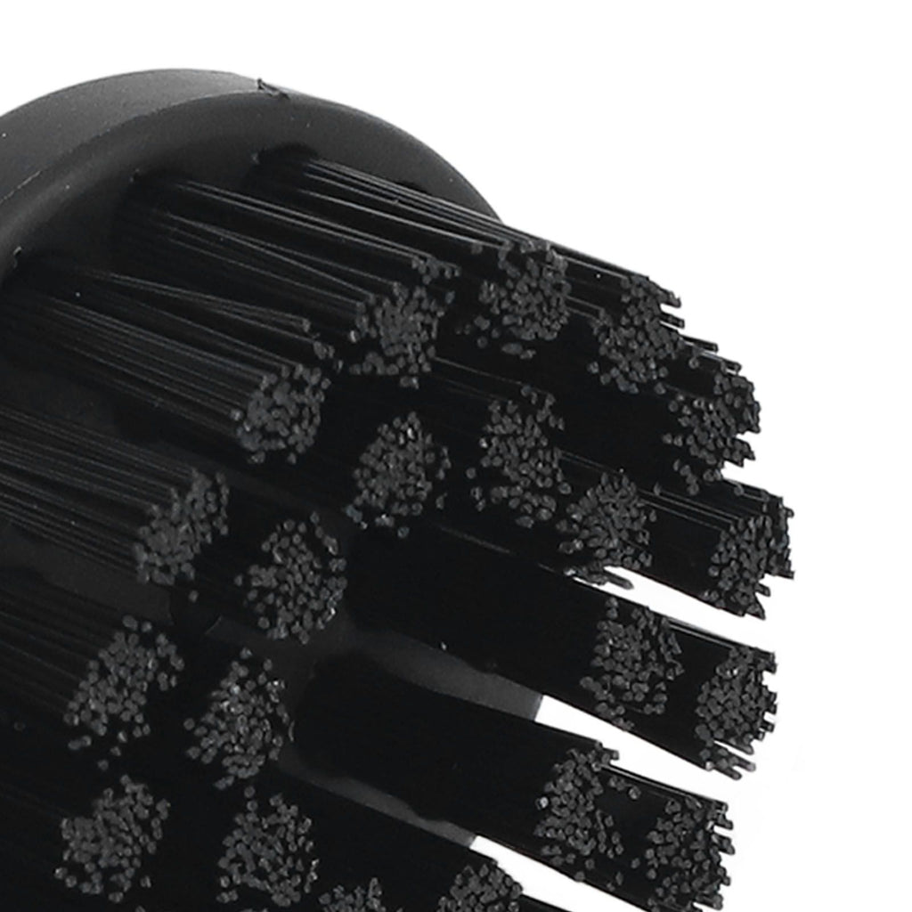 Steam Cleaner Round Brush Black Hard Bristles Cleaning Brush Replacement with Scraper for Karcher SC1 SC2 SC3