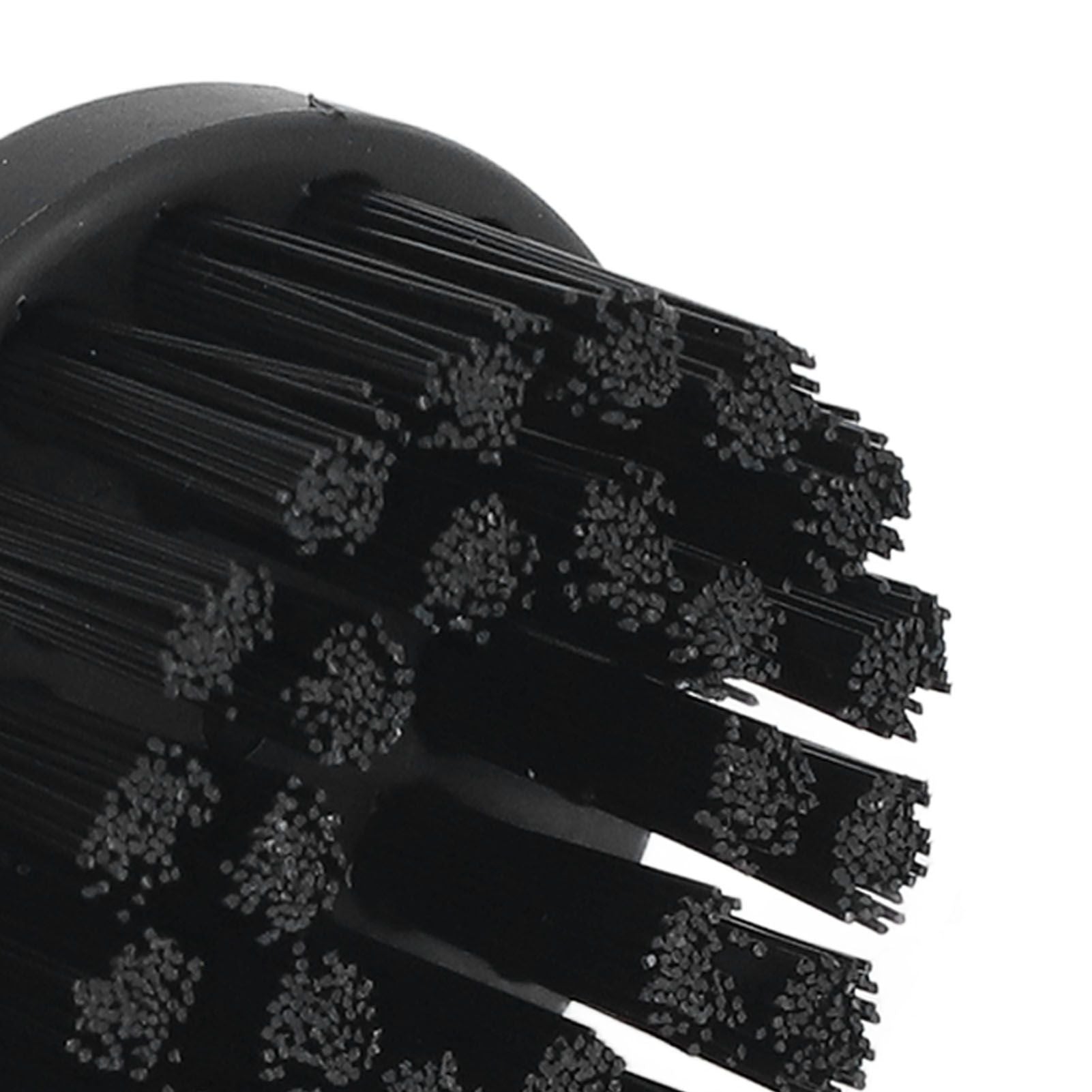 Steam Cleaner Round Brush Black Hard Bristles Cleaning Brush Replacement with Scraper for Karcher SC1 SC2 SC3