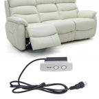 Recliner Remote Professional Electric Lift Sofa Recliner Hand Control Switch 2 Button 5 Pin with USB Phone Charger 12‑29V