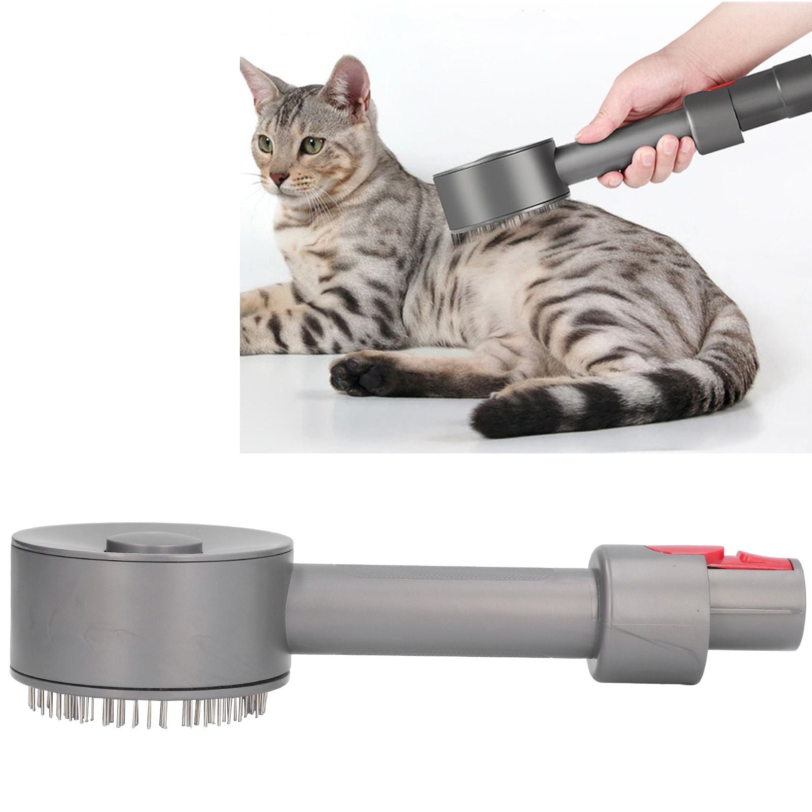 Vacuum Cleaner Suction Head Pet Hair Cleaning Brush Handheld for V8 V10 V11 for Medium Long Haired Dogs Cats