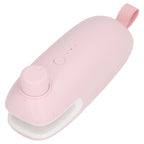 Heat Bag Sealer USB Charging Cutter Sealing Cutting Machine Tool for Better Storage Pink