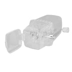 Manual Ice Crusher Small Portable Shaver Hand Operated Snow Cone Machine for Home Transparent