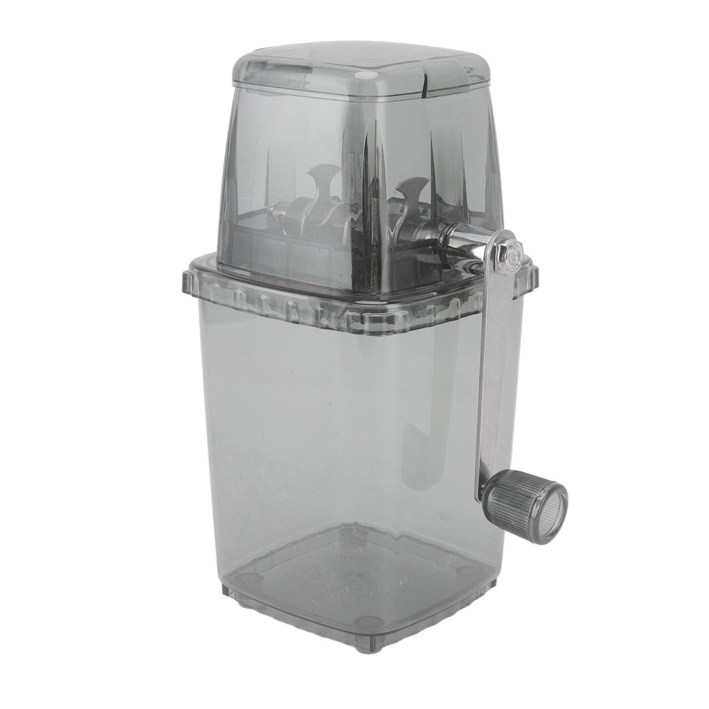Manual Ice Crusher Small Portable Shaver Hand Operated Snow Cone Machine for Home Grey