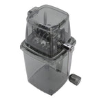 Manual Ice Crusher Small Portable Shaver Hand Operated Snow Cone Machine for Home Grey