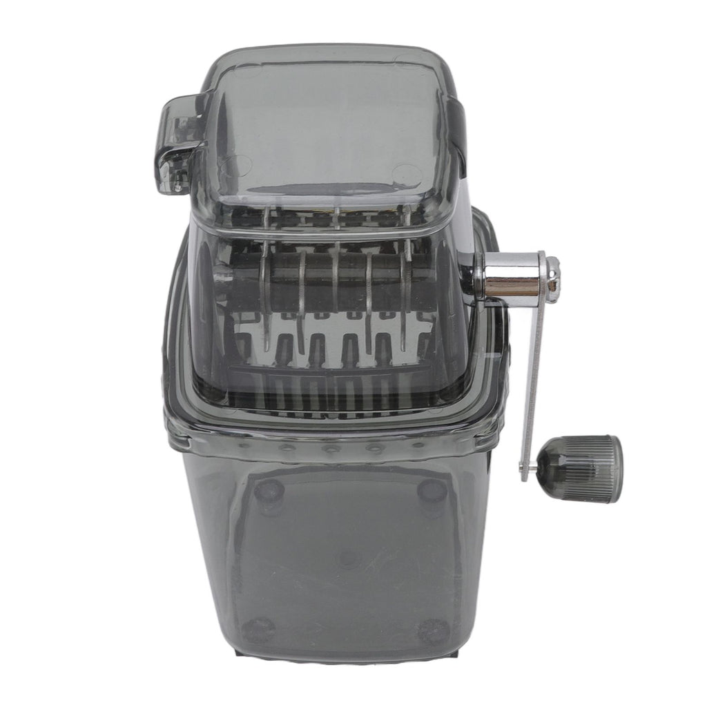 Manual Ice Crusher Small Portable Shaver Hand Operated Snow Cone Machine for Home Grey