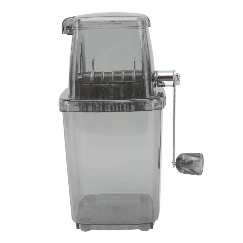 Manual Ice Crusher Small Portable Shaver Hand Operated Snow Cone Machine for Home Grey
