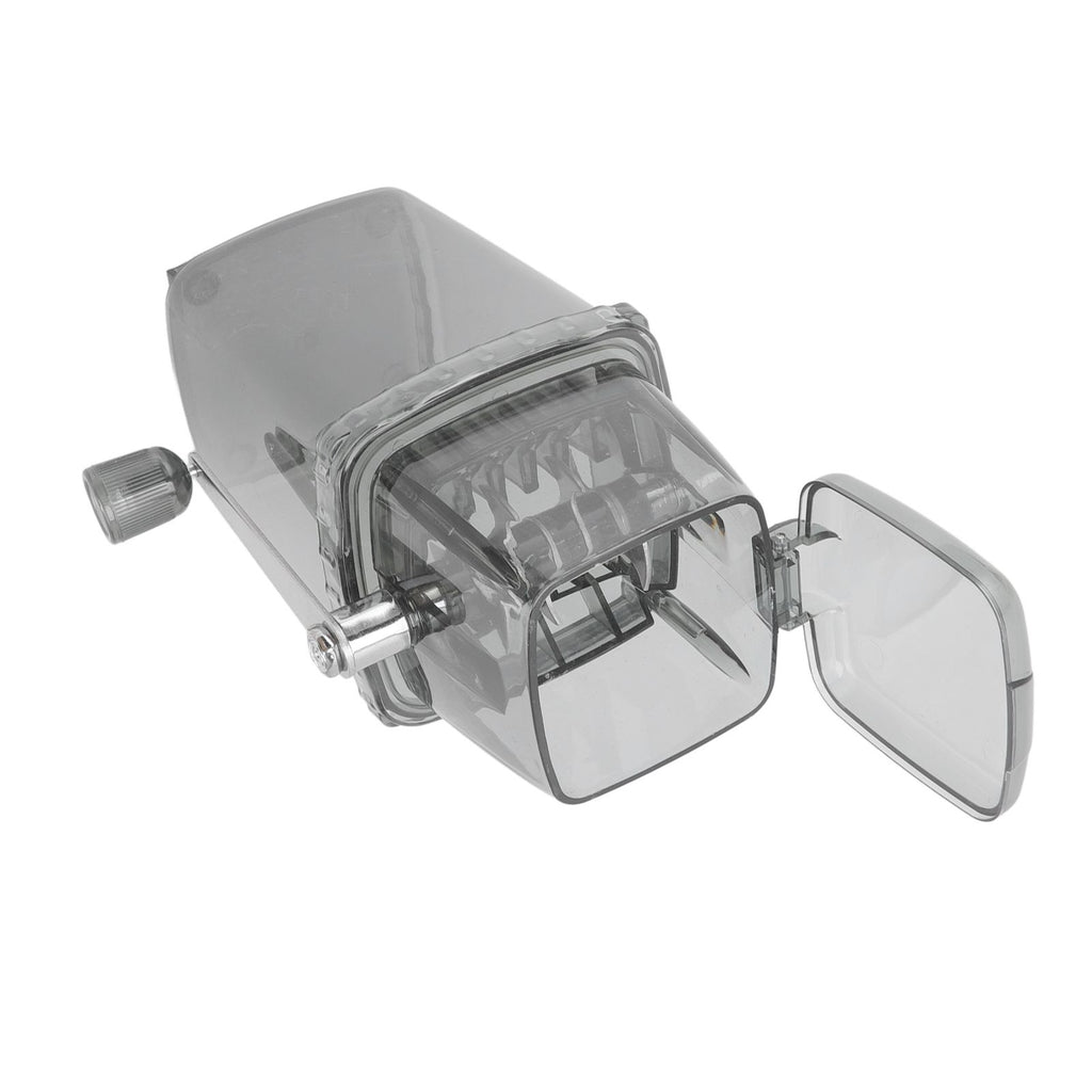 Manual Ice Crusher Small Portable Shaver Hand Operated Snow Cone Machine for Home Grey