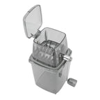 Manual Ice Crusher Small Portable Shaver Hand Operated Snow Cone Machine for Home Grey