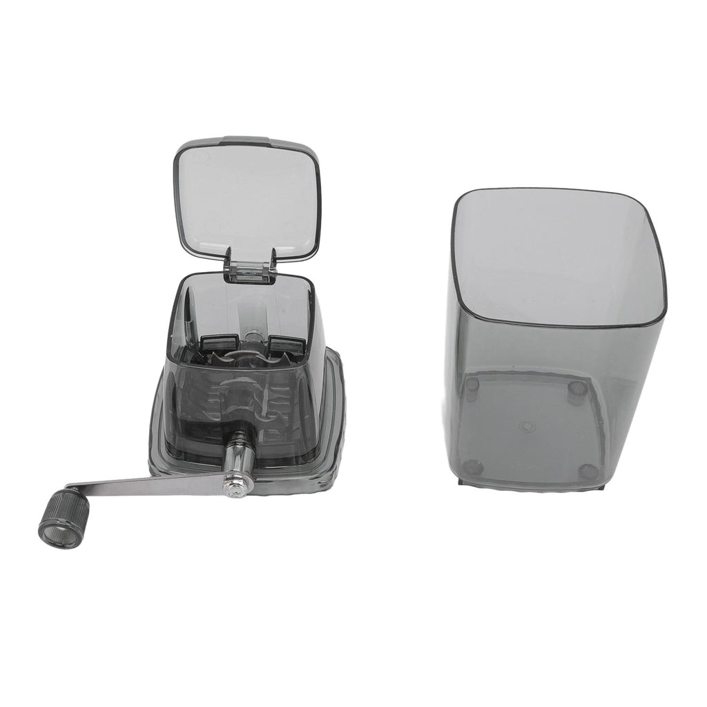 Manual Ice Crusher Small Portable Shaver Hand Operated Snow Cone Machine for Home Grey