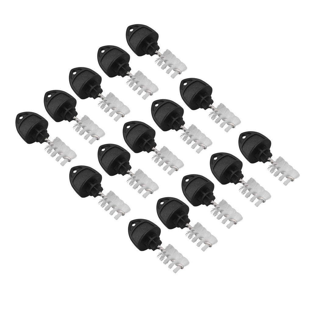15Pcs Beer Tap Plug Brush 304 Stainless Steel ABS Beer Faucet Tap Cleaning Brush Plug For Kitchen Bar