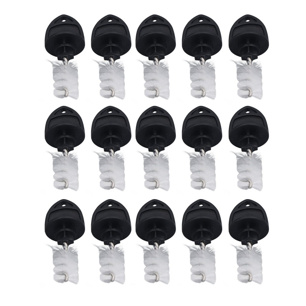 15Pcs Beer Tap Plug Brush 304 Stainless Steel ABS Beer Faucet Tap Cleaning Brush Plug For Kitchen Bar