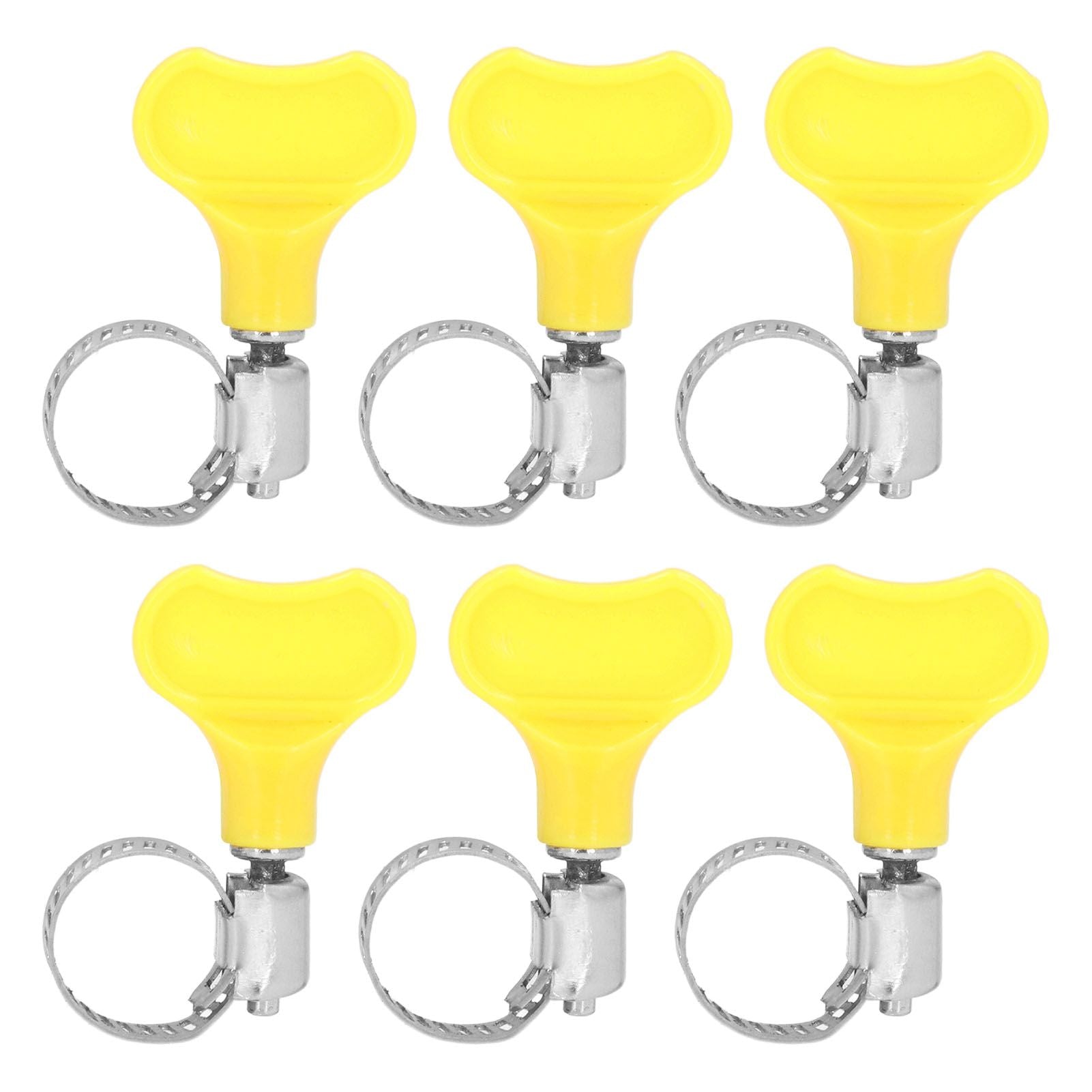 15 Pcs Stainless Steel Hose Clamp Corrosion Resistant Reusable Worm Gear Pipe Clip with Adjustment Handle